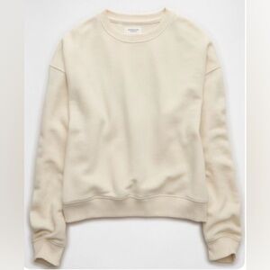 American Eagle Women’s Cream Crewneck Sweatshirt